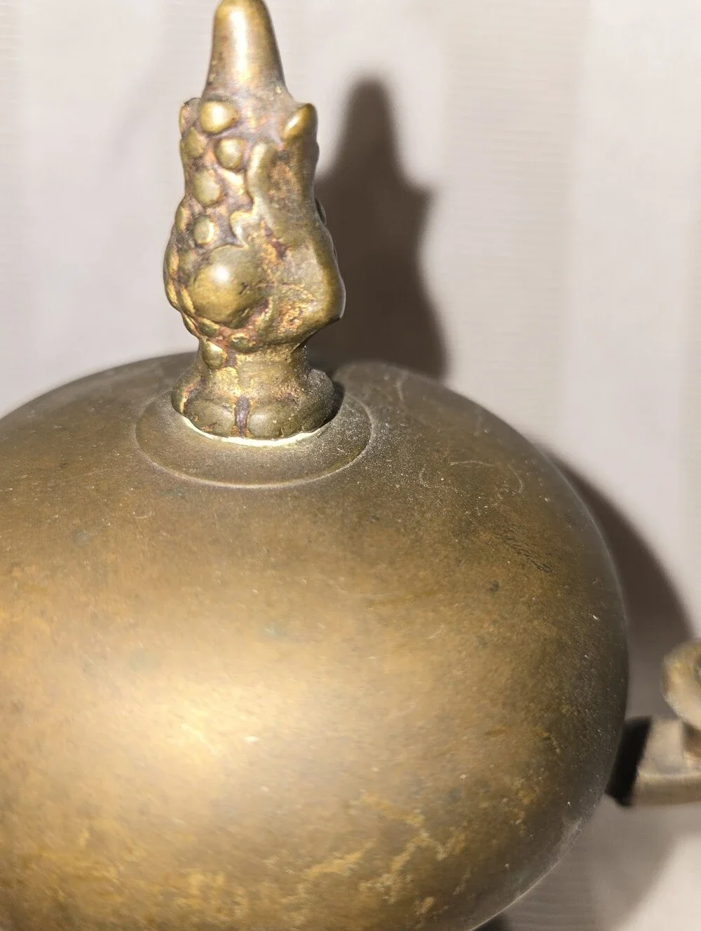 Antique-Style Brass Concierge Bell - Ornate Brass Finish Hotel